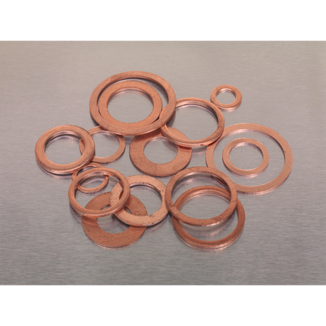 Diesel Injector Copper Washer Assortment 250pc - Metric - AB027CW - Farming Parts