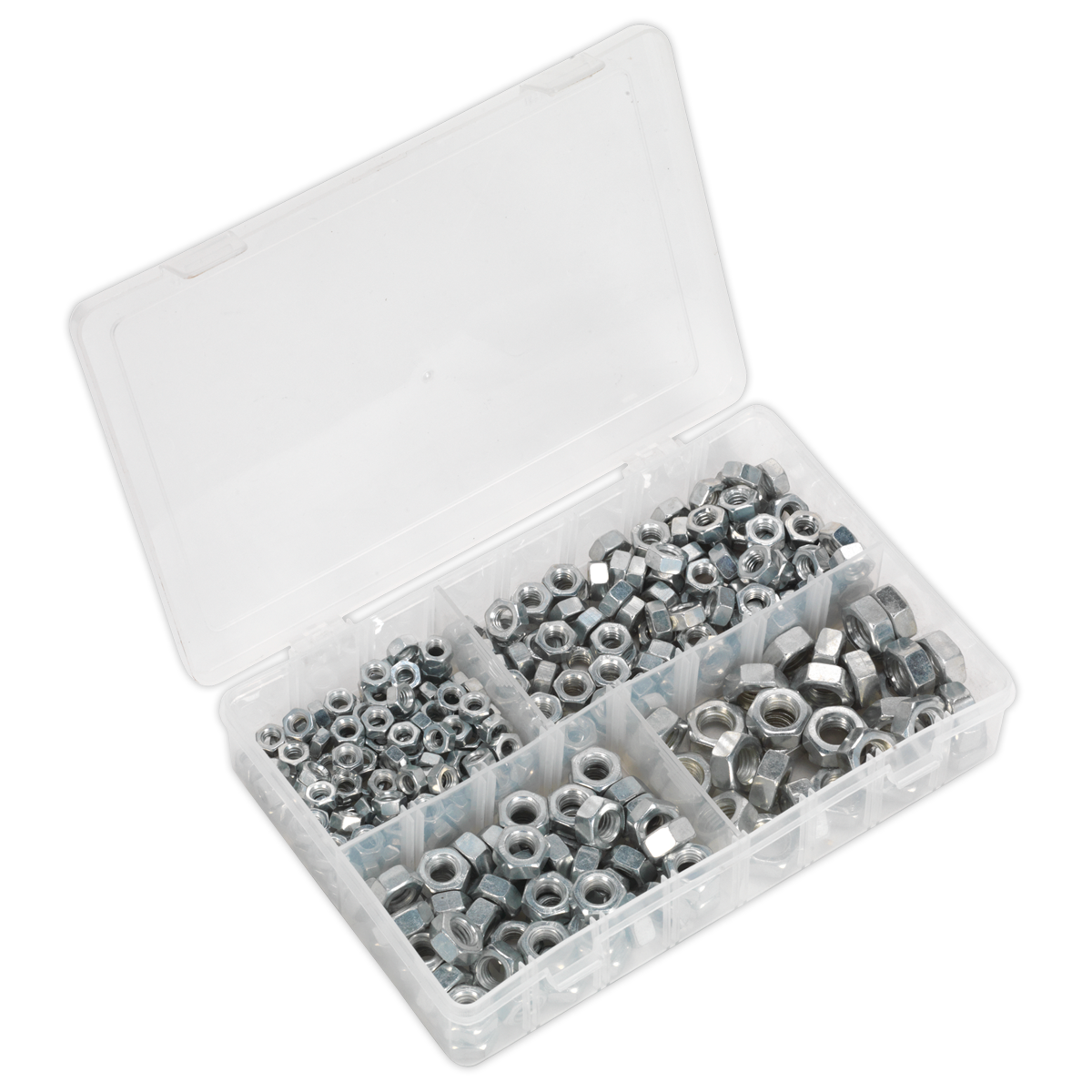 Steel Nut Assortment 320pc 1/4"-1/2"UNF - AB029SN - Farming Parts