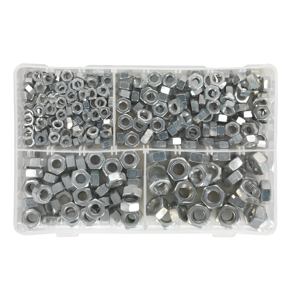 Steel Nut Assortment 320pc 1/4"-1/2"UNC - AB030SN - Farming Parts