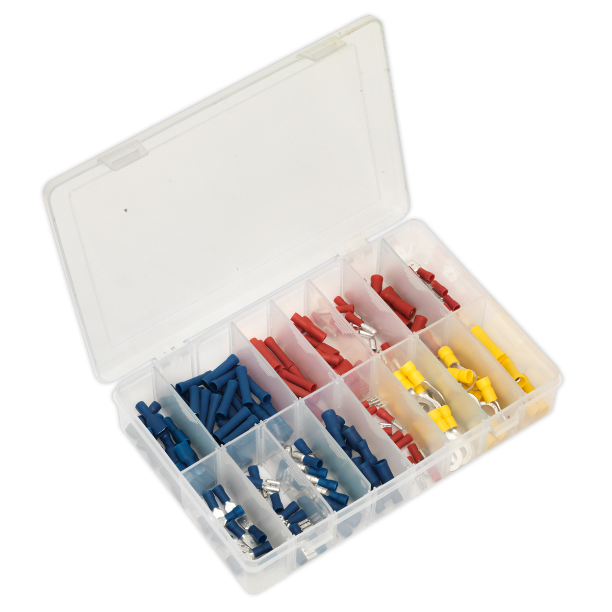 Crimp Terminal Assortment 200pc Blue, Red & Yellow - AB038MT - Farming Parts