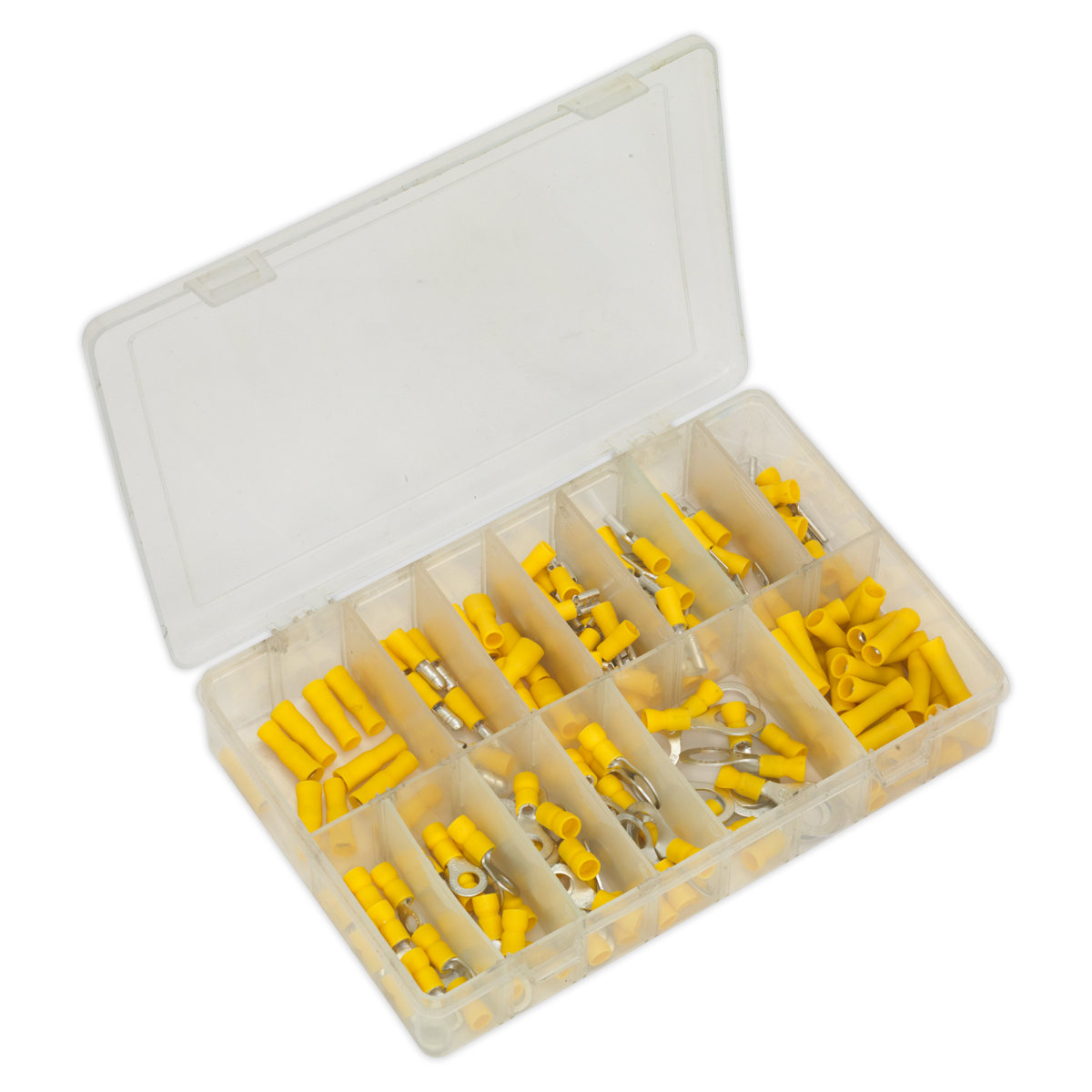 Crimp Terminal Assortment 140pc Yellow - AB041YT - Farming Parts