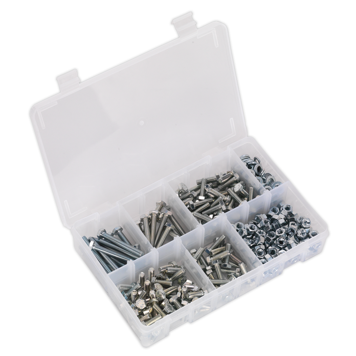 Setscrew, Nut & Washer Assortment 408pc High Tensile M6 Metric - AB050SNW - Farming Parts