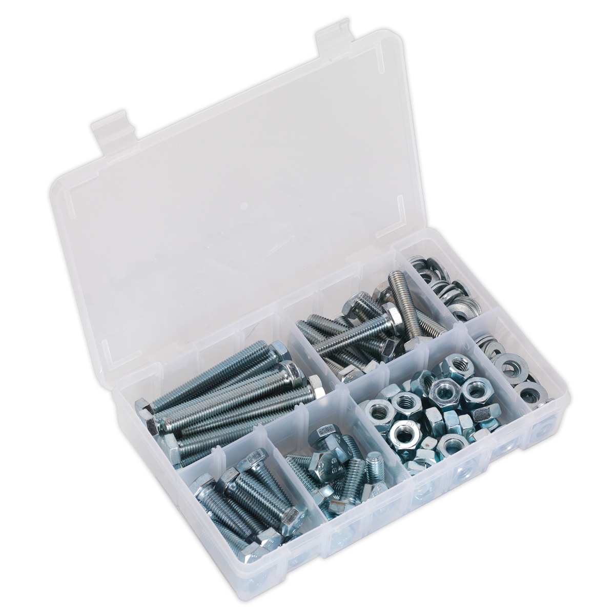 Setscrew, Nut & Washer Assortment 150pc High Tensile M10 Metric - AB052SNW - Farming Parts