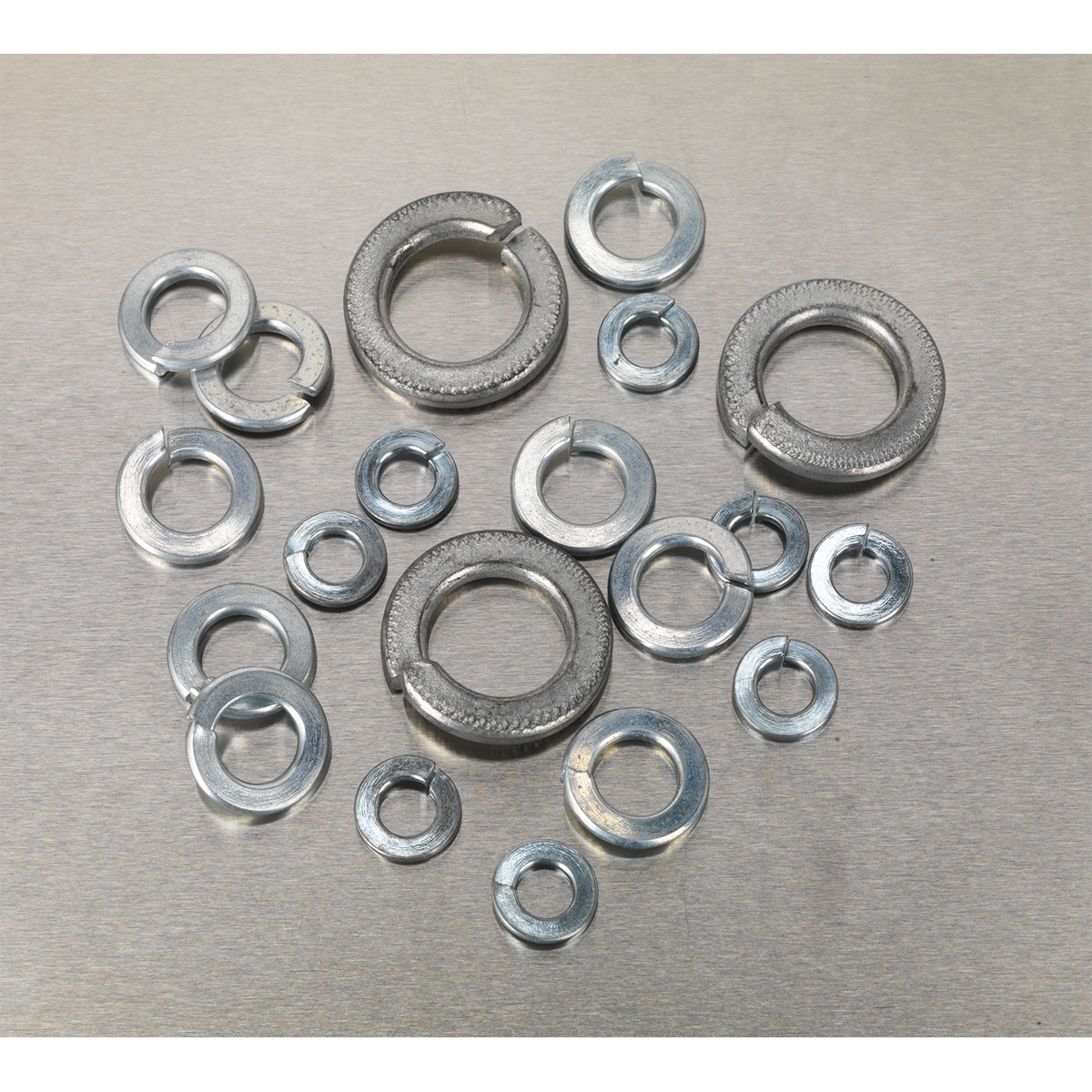 Spring Washer Assortment 1010pc DIN 127B M6-M16 Metric Zinc - AB058SW - Farming Parts