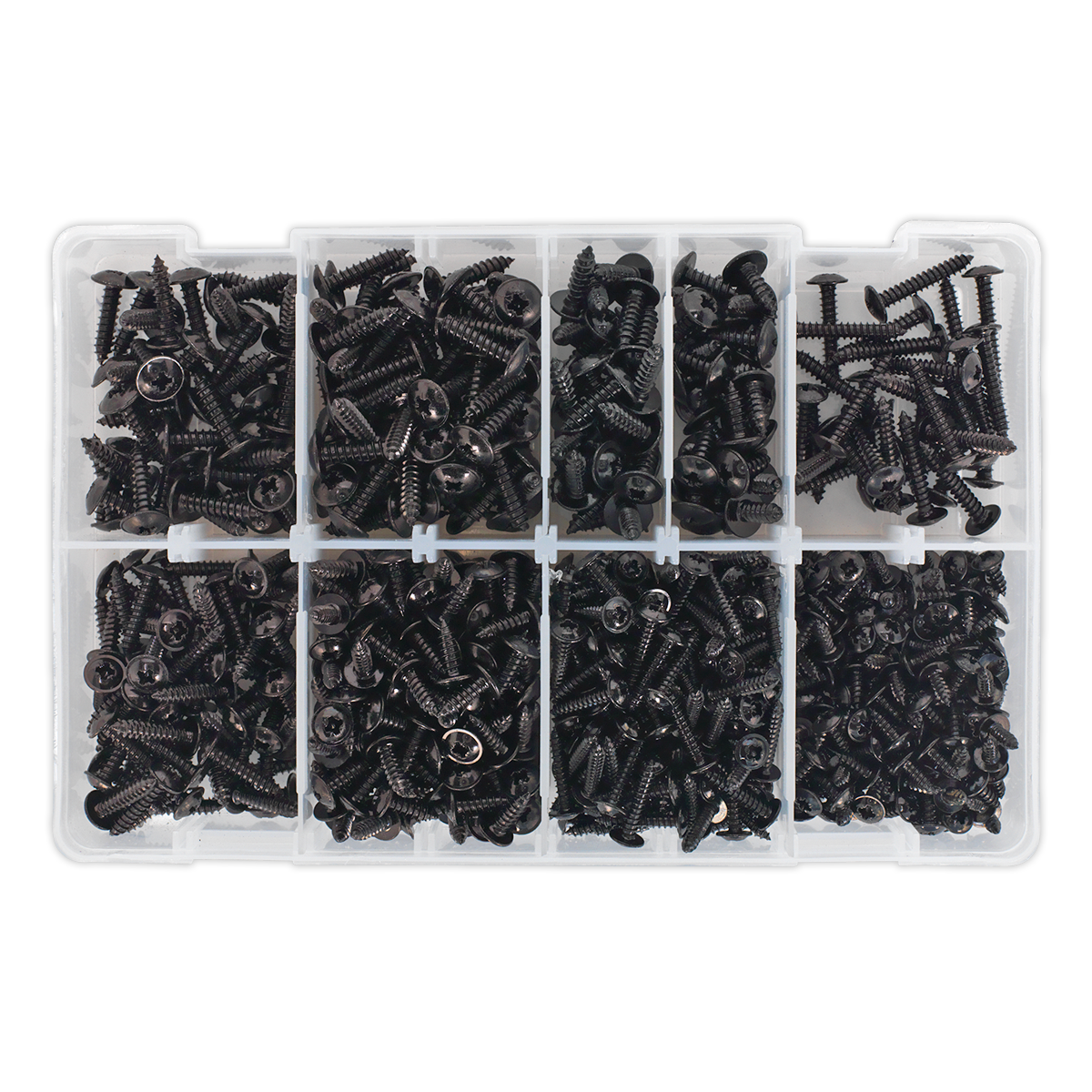 Self-Tapping Screw Assortment 700pc Flanged Head - AB066STBK - Farming Parts