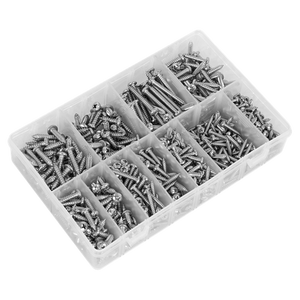Stainless Steel Self-Tapping Screw Assortment 700pc - SE-AB0700SSST