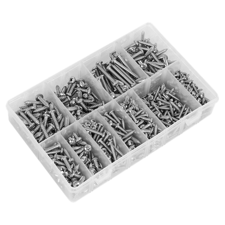 Sealey Stainless Steel Self Tapping Screw Assortment 700pc AB0700SSST