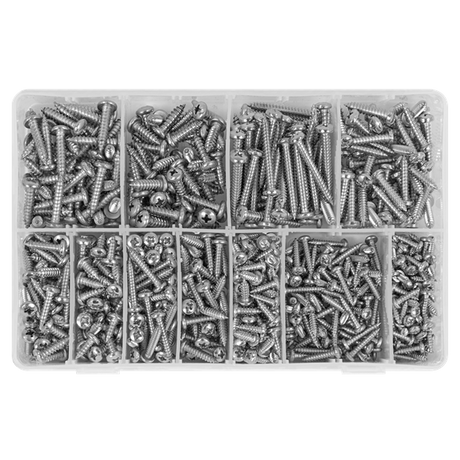 Sealey Stainless Steel Self Tapping Screw Assortment 700pc AB0700SSST