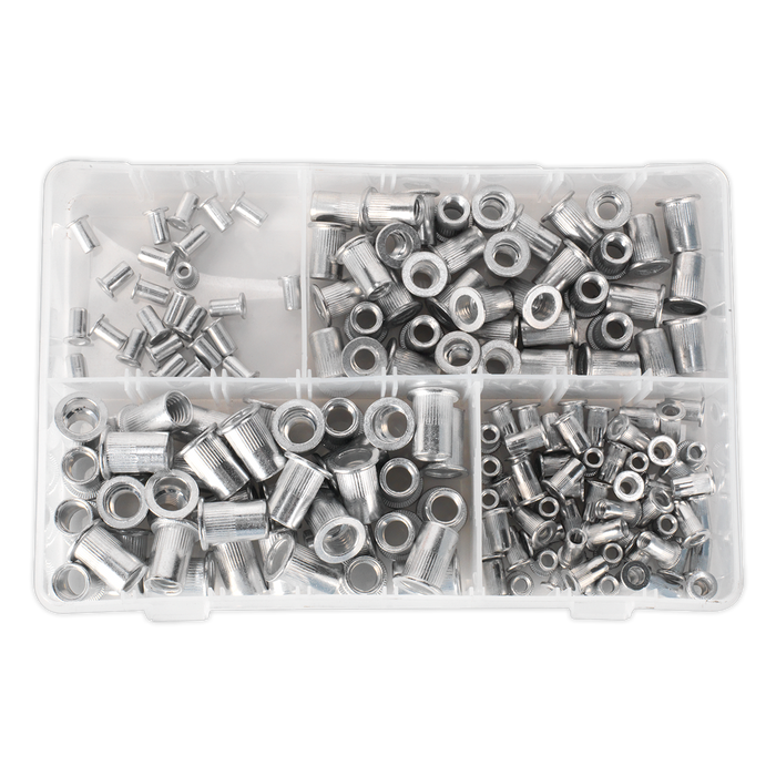 Sealey Threaded Insert (Rivet Nut) Assortment 200pc M4 M8 AB073TI
