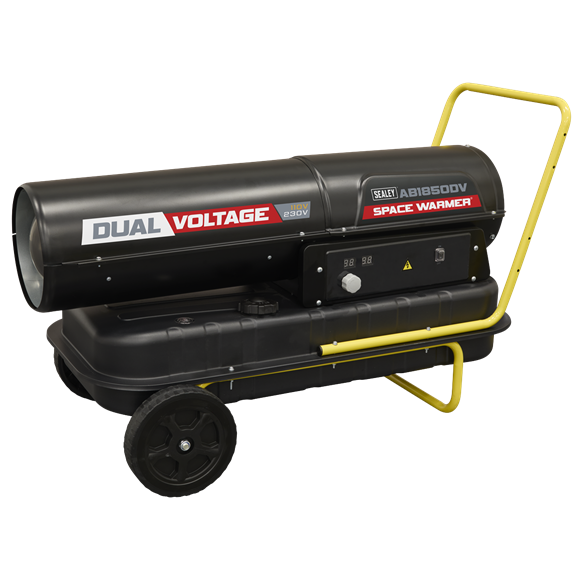 Dual Voltage Space Warmer® Kerosene/Diesel Heater with Wheels 185,000Btu/hr(55kW) - SE-AB1850DV