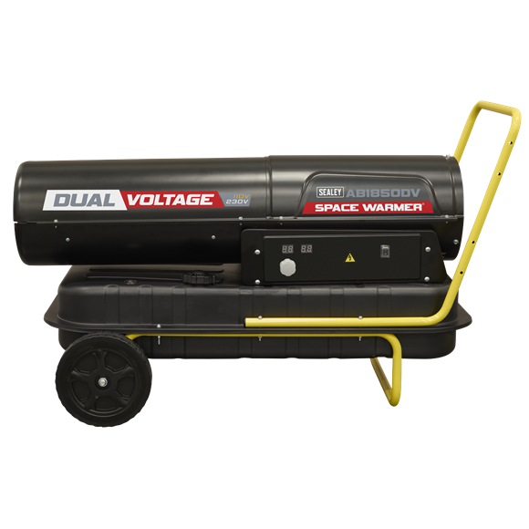 Dual Voltage Space Warmer® Kerosene/Diesel Heater with Wheels 185,000Btu/hr(55kW) - SE-AB1850DV