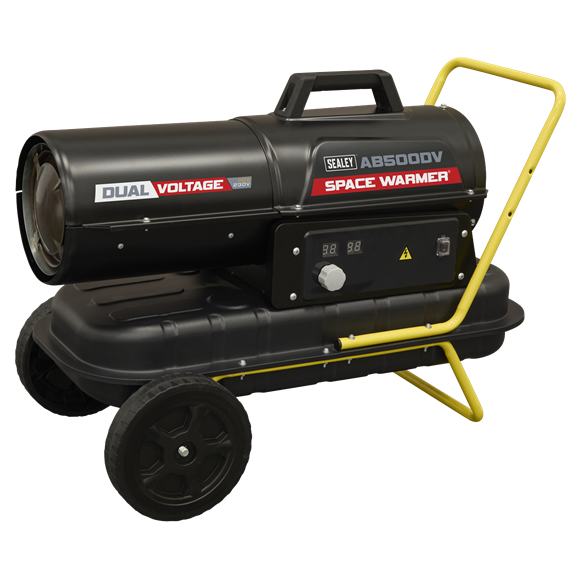 Dual Voltage Kerosene/Diesel Space Warmer® Heater with Wheels 50,000Btu/hr - SE-AB500DV