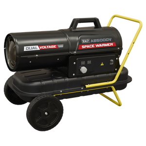 Dual Voltage Kerosene/Diesel Space Warmer® Heater with Wheels 50,000Btu/hr - SE-AB500DV