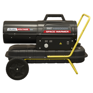 Dual Voltage Kerosene/Diesel Space Warmer® Heater with Wheels 50,000Btu/hr - SE-AB500DV