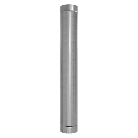 Stainless Steel Exhaust/Flue End Pipe for ABI600 & ABI1000 120 x 1000mm - SE-ABI1000AK2