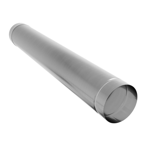 Stainless Steel Exhaust/Flue End Pipe for ABI600 & ABI1000 120 x 1000mm - SE-ABI1000AK2
