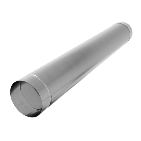 Stainless Steel Exhaust/Flue End Pipe for ABI600 & ABI1000 120 x 1000mm - SE-ABI1000AK2