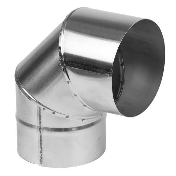 Stainless Steel Exhaust/Flue 90° Bend for ABI600 & ABI1000 120mm - SE-ABI1000AK3