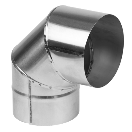Stainless Steel Exhaust/Flue 90° Bend for ABI600 & ABI1000 120mm - SE-ABI1000AK3