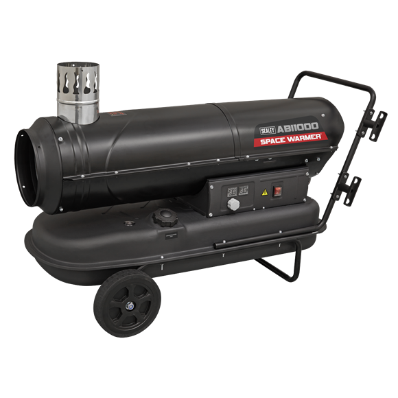 Sealey | Space Warmer® Indirect Kerosene/Diesel Heater 102,000Btu/hr with Wheels - ABI1000