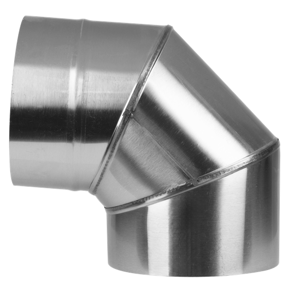 Stainless Steel Exhaust/Flue 90° Bend for ABI1700 150mm - SE-ABI1700AK3