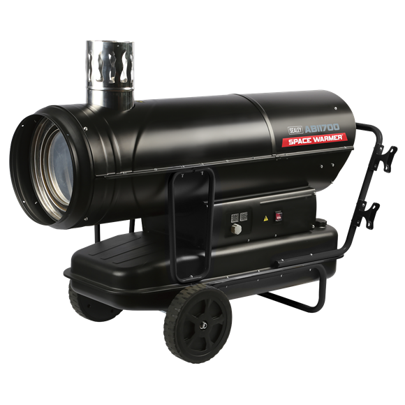 Space Warmer® Indirect Kerosene/Diesel Heater with Wheels 170,000Btu/hr - SE-ABI1700