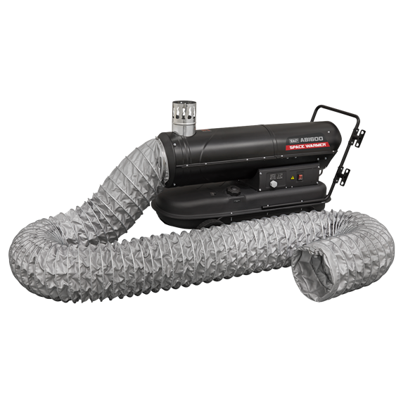 Space Warmer® Indirect Kerosene/Diesel Heater 68,000Btu/hr with 5M Ducting - SE-ABI600COMBO