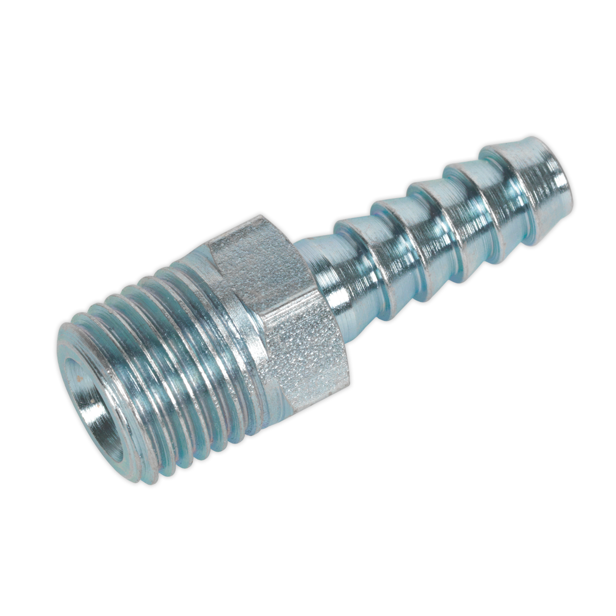 Screwed Tailpiece Male 1/4"BSPT - 1/4" Hose Pack of 5 - AC08 - Farming Parts