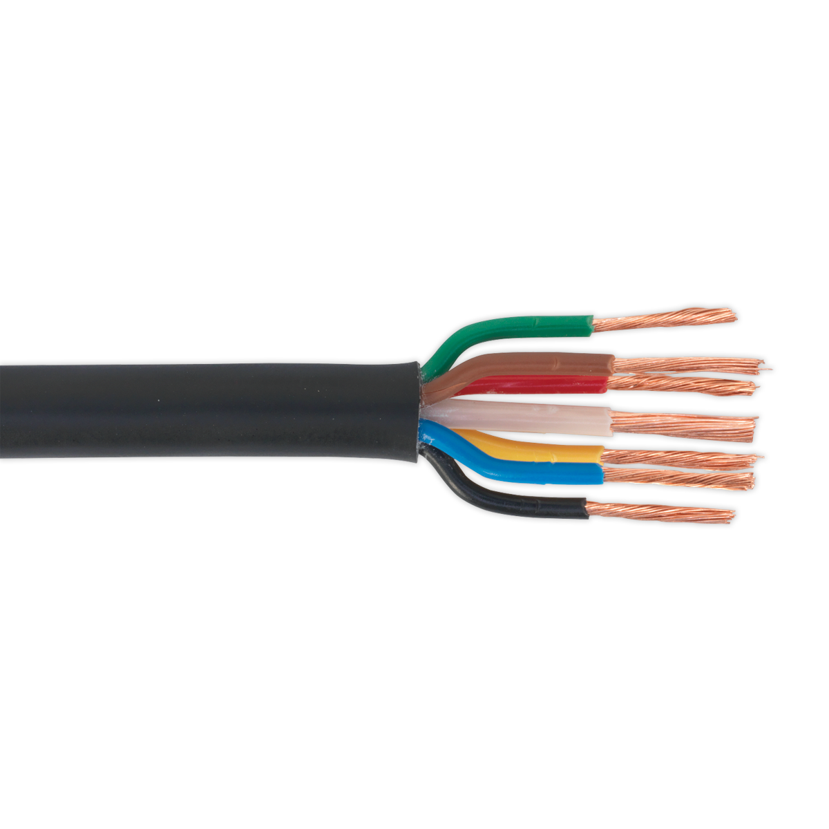 Automotive Cable Thin Wall 6 x 1mm² 32/0.20mm, 1 x 2mm² 28/0.30mm 30m Black - AC28307CTH - Farming Parts