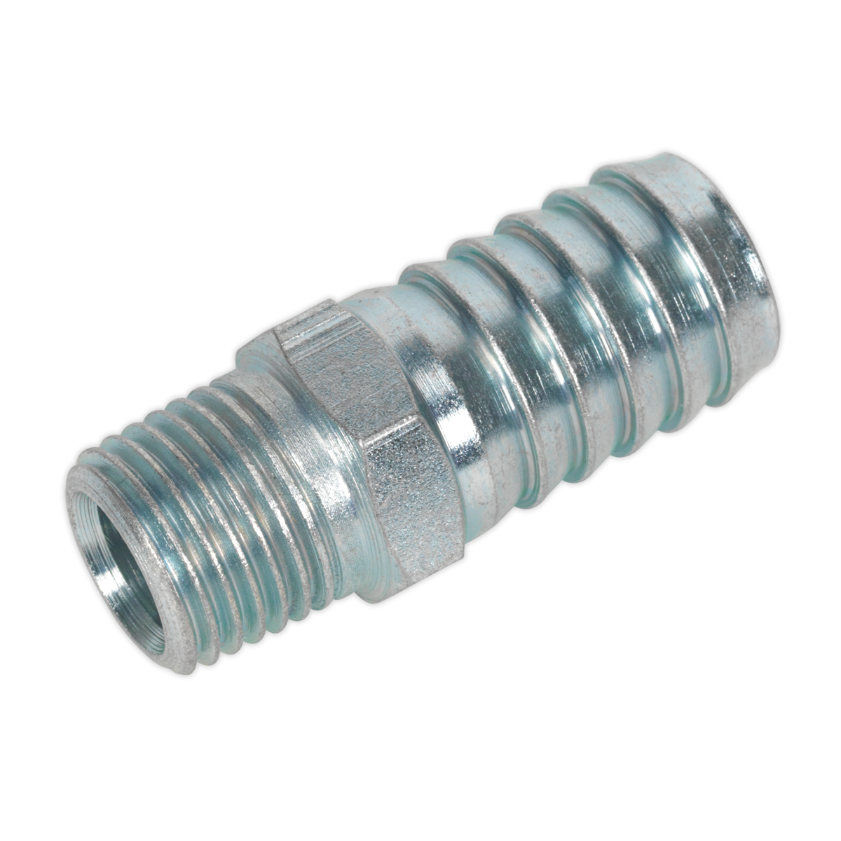 Screwed Tailpiece Male 1/4"BSPT - 1/2" Hose Pack of 5 - AC40 - Farming Parts