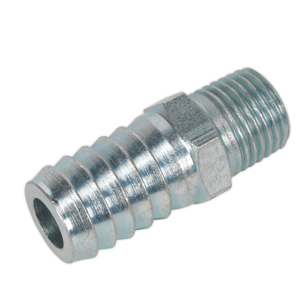 Screwed Tailpiece Male 1/4"BSPT - 1/2" Hose Pack of 5 - AC40 - Farming Parts