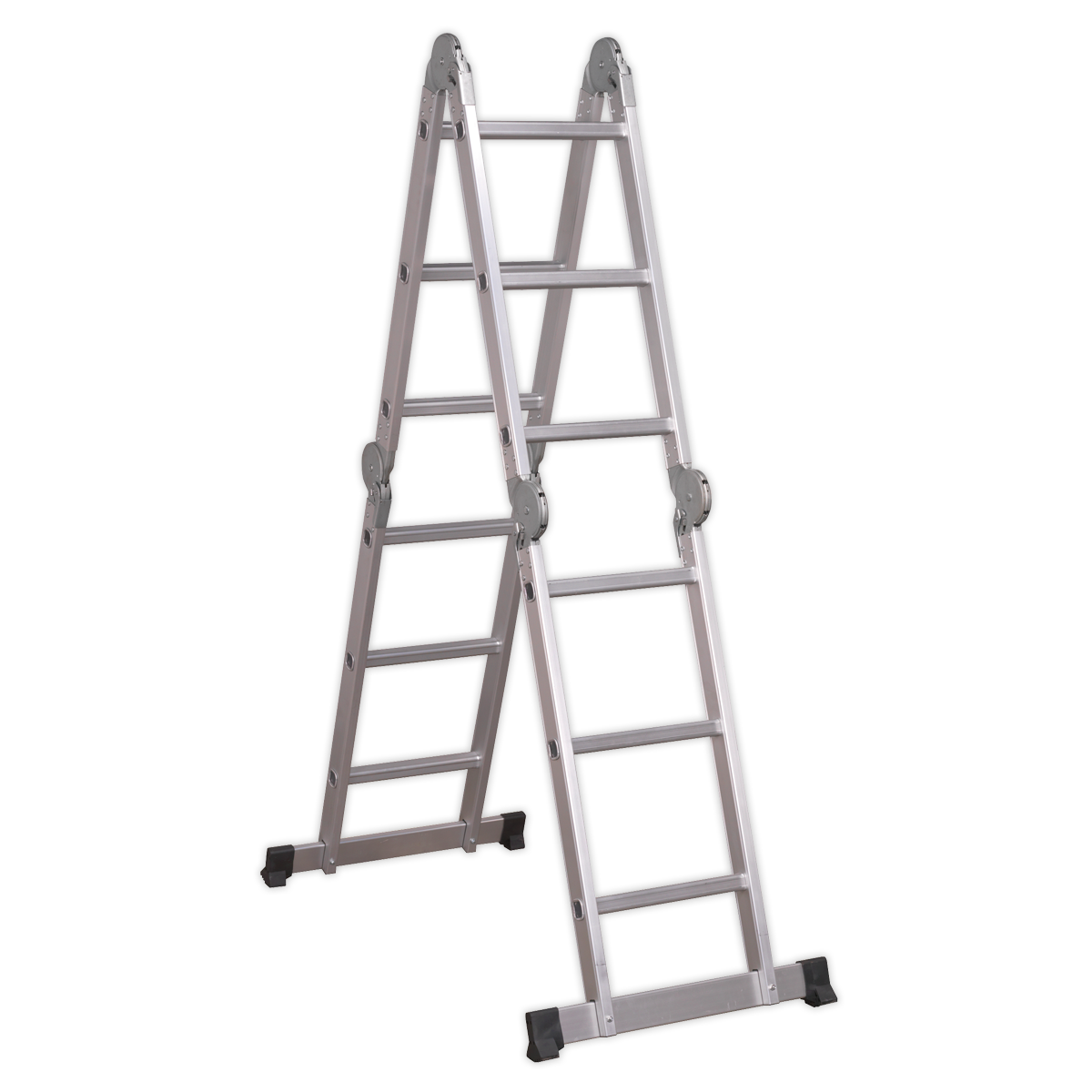 Aluminium Folding Platform Ladder 4-Way EN 131 - AFPL1 - Farming Parts