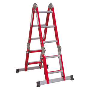 Aluminium Multipurpose Ladder EN 131 Adjustable Height - AFPL2 - Farming Parts