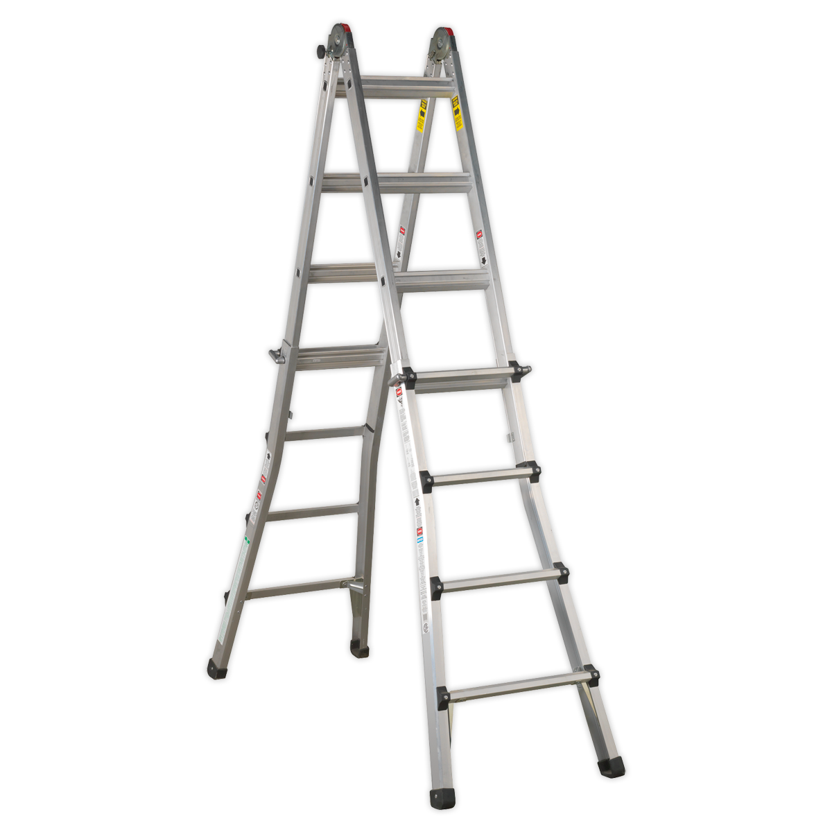 Aluminium Telescopic Ladder 4-Way EN 131 Adjustable Height - AFPL3 - Farming Parts