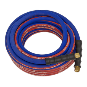 Air Hose 10m x Ø8mm with 1/4"BSP Unions Extra-Heavy-Duty - AH10R - Farming Parts