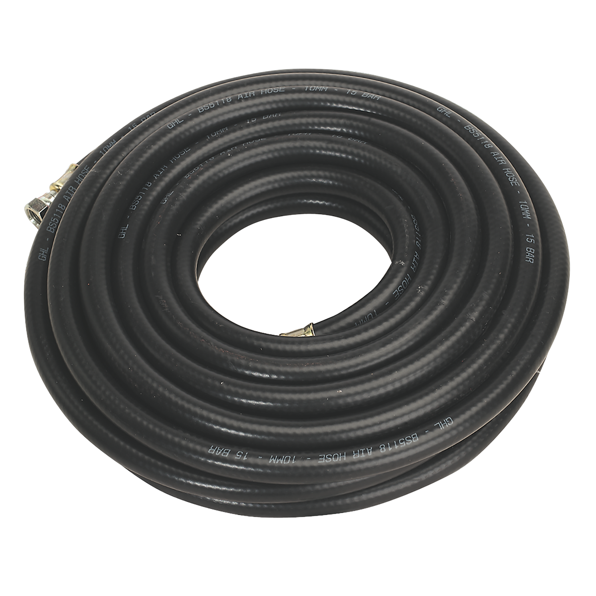 Air Hose 10m x Ø10mm with 1/4"BSP Unions Heavy-Duty - AH10RX/38 - Farming Parts