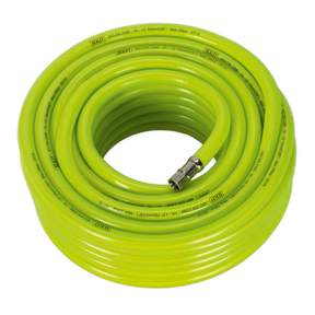 Air Hose High-Visibility 20m x Ø10mm with 1/4"BSP Unions - AHFC2038 - Farming Parts