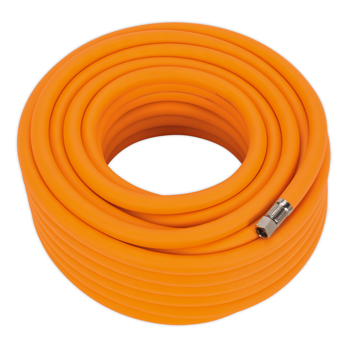 Air Hose 20m x Ø10mm Hybrid High-Visibility with 1/4"BSP Unions - AHHC2038 - Farming Parts