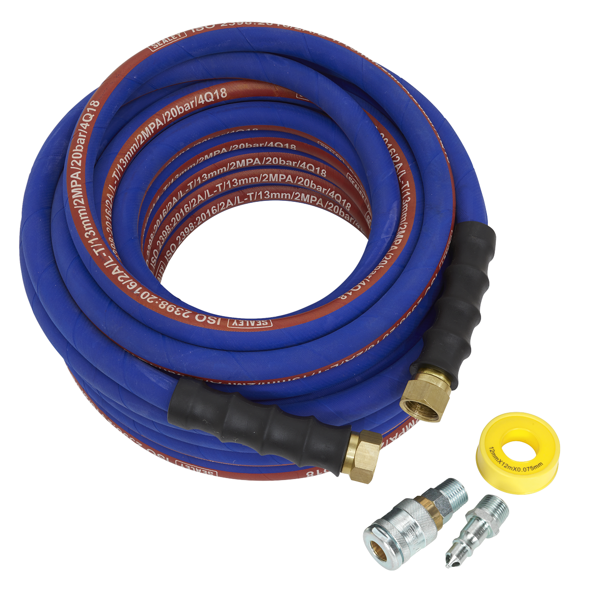 Air Hose Kit 15m x Ø13mm High Flow with 100 Series Adaptors - AHK04 - Farming Parts