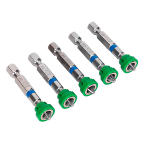 Power Tool Bit Pozi #2 with Magnetic Holder S2 50mm Pack of 5 - AK210523 - Farming Parts