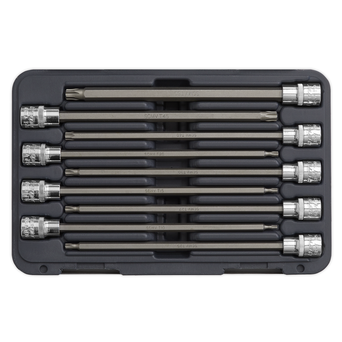 TRX-Star* Socket Bit Set 9pc 3/8"Sq Drive 200mm - AK2186 - Farming Parts