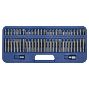 Security TRX-Star*/Hex/Ribe/Spline Bit Set 56pc 3/8" & 1/2"Sq Drive - AK21956 - Farming Parts
