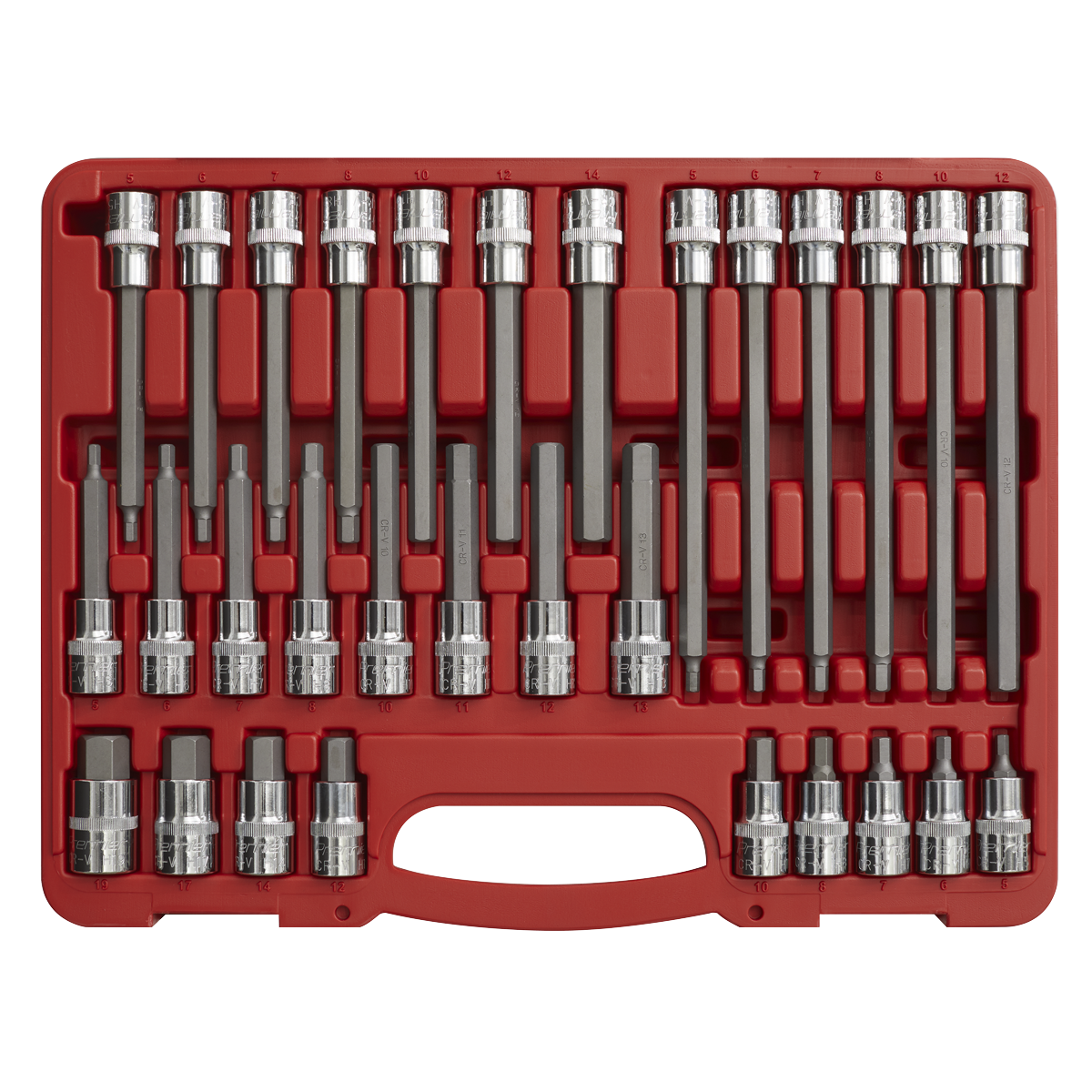 Hex Socket Bit Set 30pc 1/2"Sq Drive - AK2196 - Farming Parts