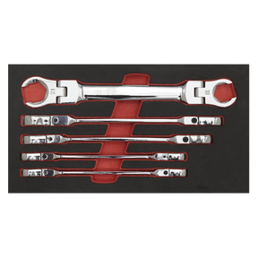 Flexi-Head Flare Nut Spanner Set 5pc - AK2652 - Farming Parts