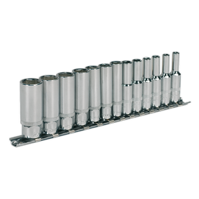 Socket Set 13pc 1/4"Sq Drive Deep WallDrive® Metric - AK2692 - Farming Parts