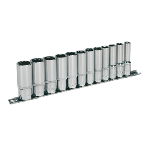 Socket Set 12pc 3/8"Sq Drive 6pt Deep WallDrive® Metric - AK2694 - Farming Parts