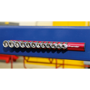 Socket Retaining Rail Magnetic 3/8"Sq Drive 12 Clips - AK27083 - Farming Parts