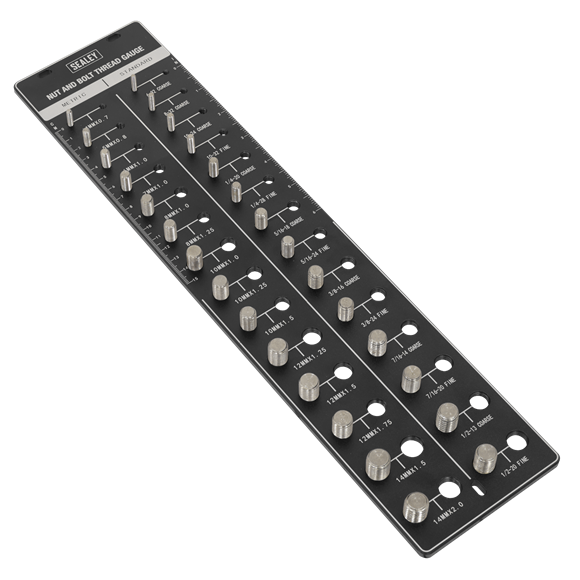 Metric/Imperial Nut & Bolt Thread Checker - SE-AK28