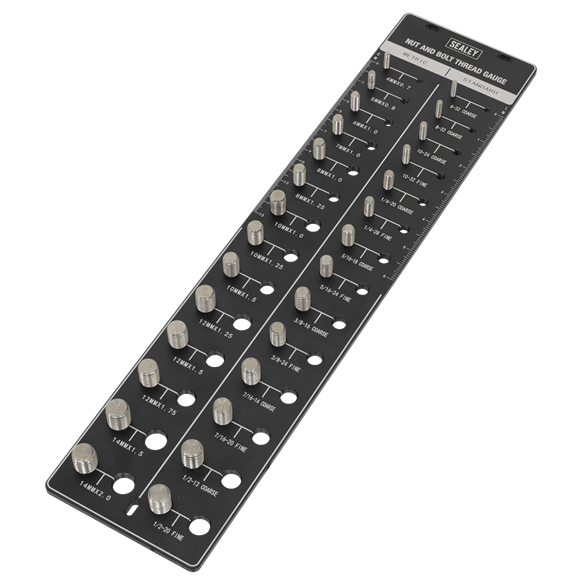Metric/Imperial Nut & Bolt Thread Checker - SE-AK28