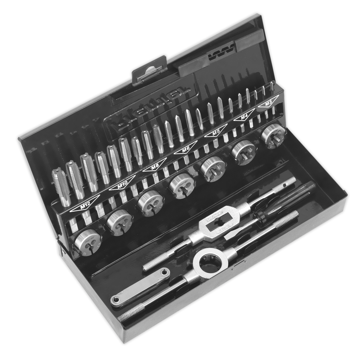 Tap & Die Set 32pc Split Dies HSS 4341 Metric - AK3015HSS - Farming Parts